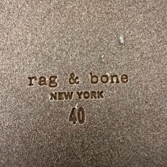 Rag & Bone Melrose khaki & green net slide sandals - Picture 3 of 4